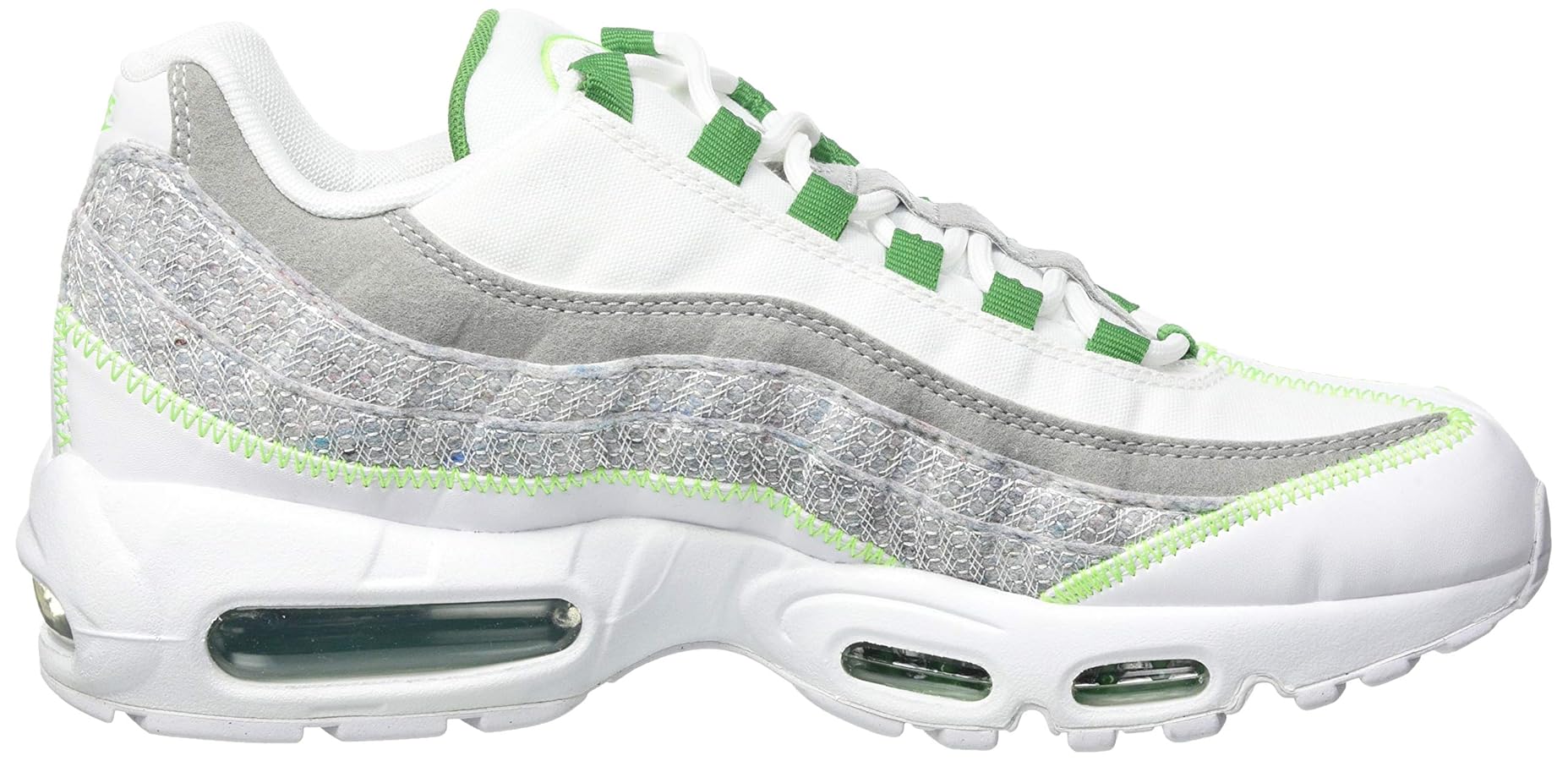 靴 AIRMAX 95White Classic Green Amazon.com | NIKE Men's Running Shoe, White Classic Green